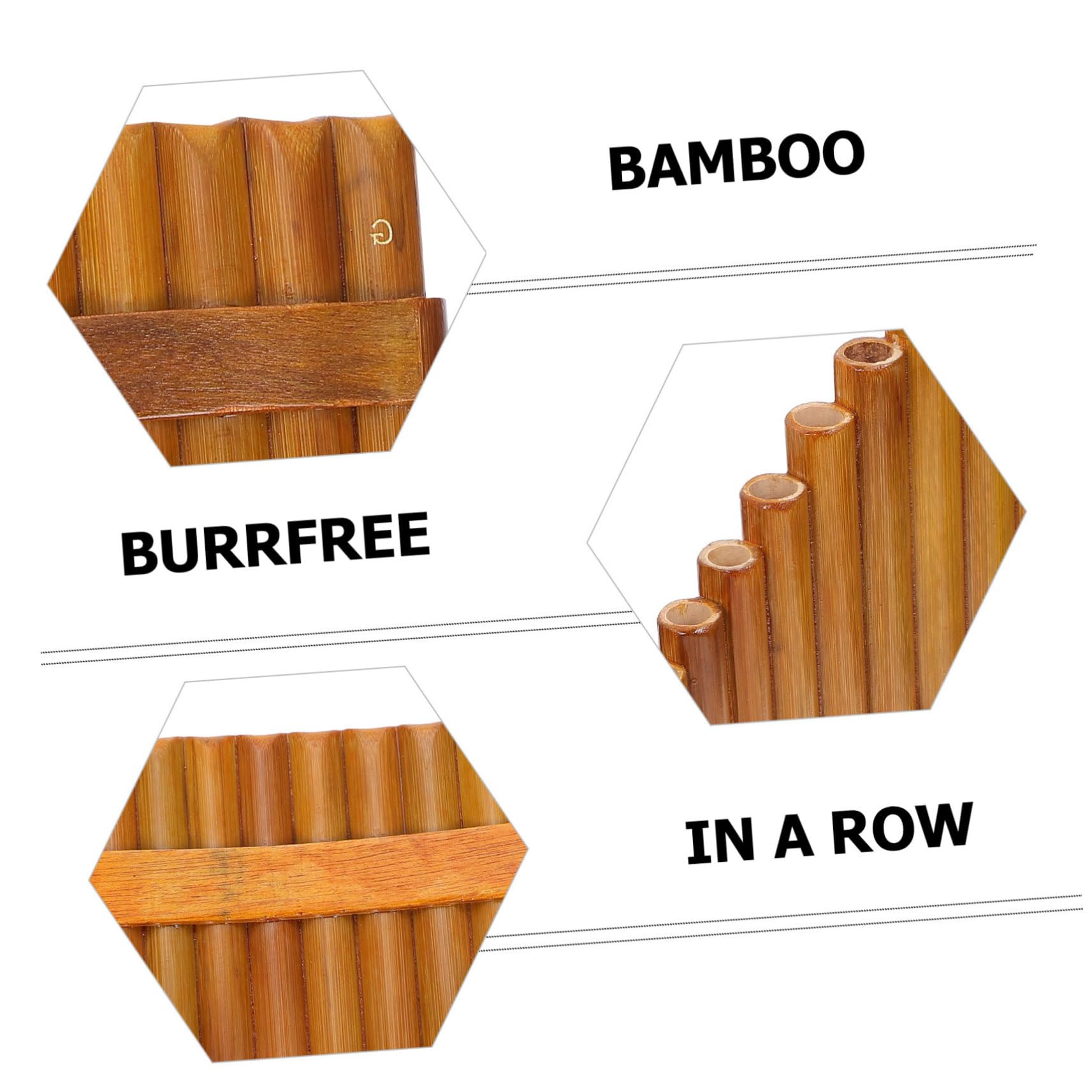 LIOOBO 1 Satz Professionelle Rohr Panflöte aus Holz für Anfänger Umweltfreundliches Material Eleganter für Schüler