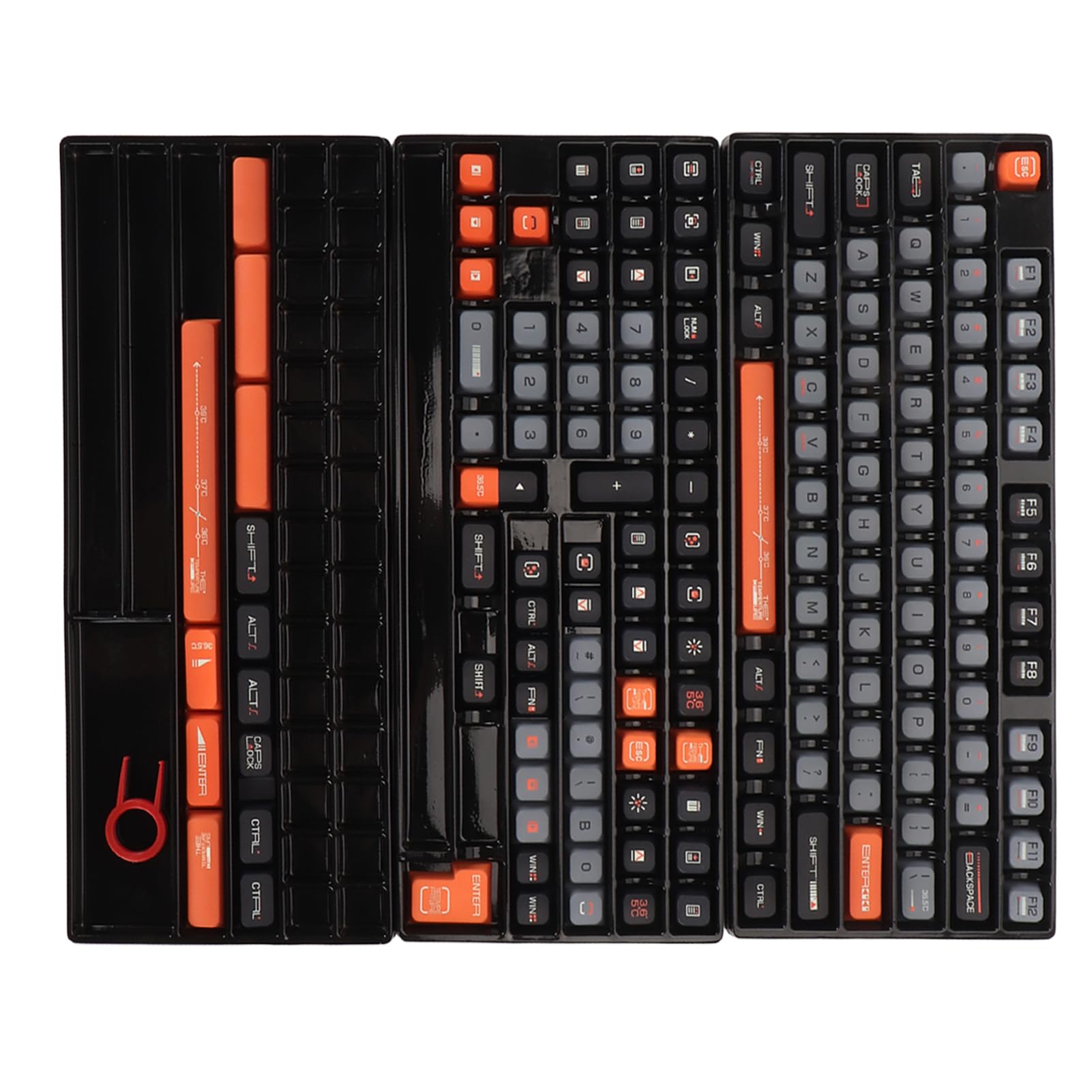 PBT Keycaps XDA Hauteur Cinq Faces Clavier Mécanique Sublimation Thermique 154 Touches