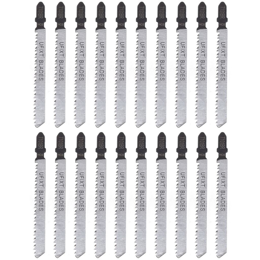 20x Jigsaw Blades T101BR Down Cutting compatible with AEG Bosch Dewalt - Splinter Free Laminate Cutter