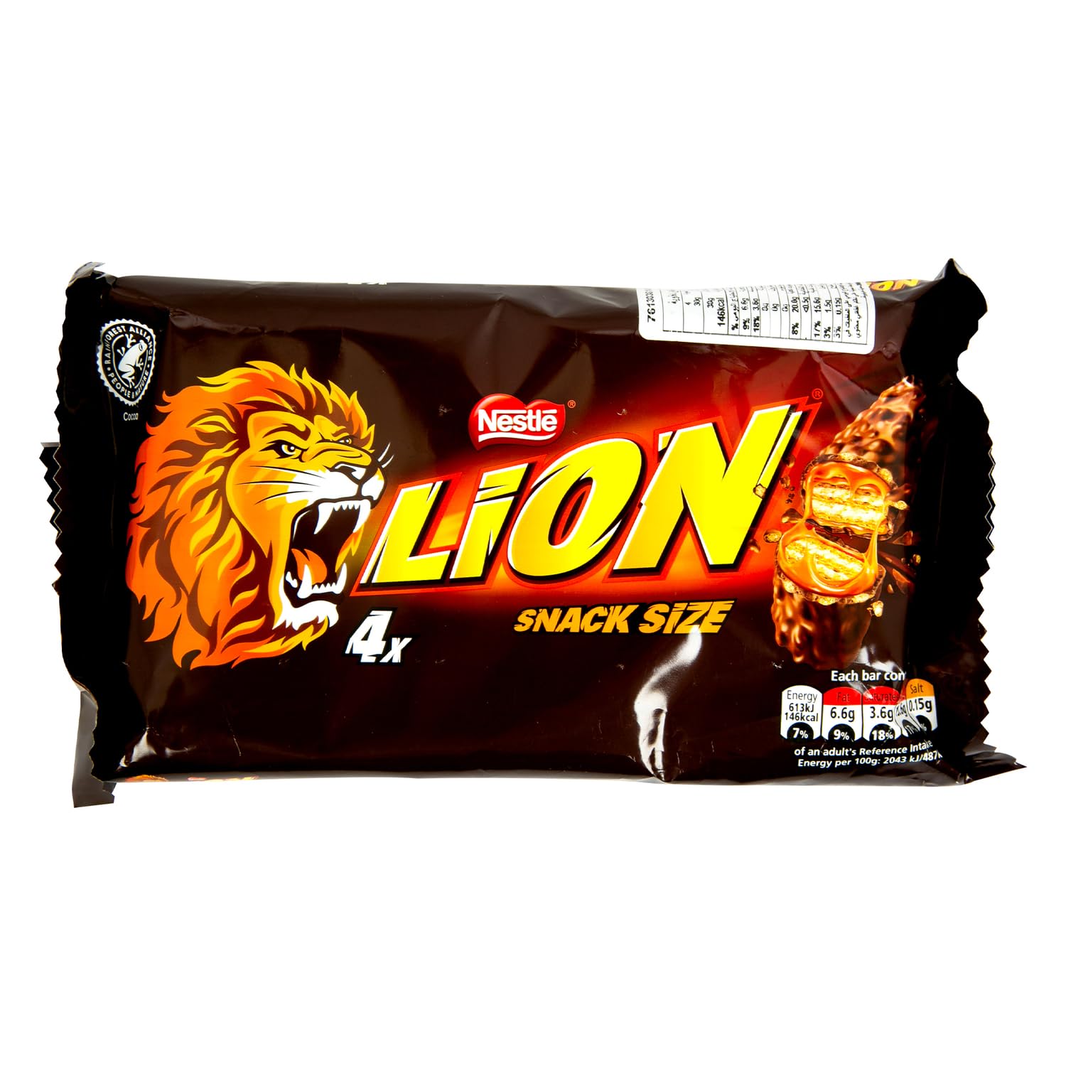 Nestle Lion Nestle Caramel Milk Chocolate 4 Bars (4 X 30 G, 120 G)