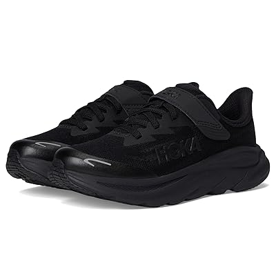Hoka Kids Clifton 10 (Little Kid) Kids Shoes Black/Black