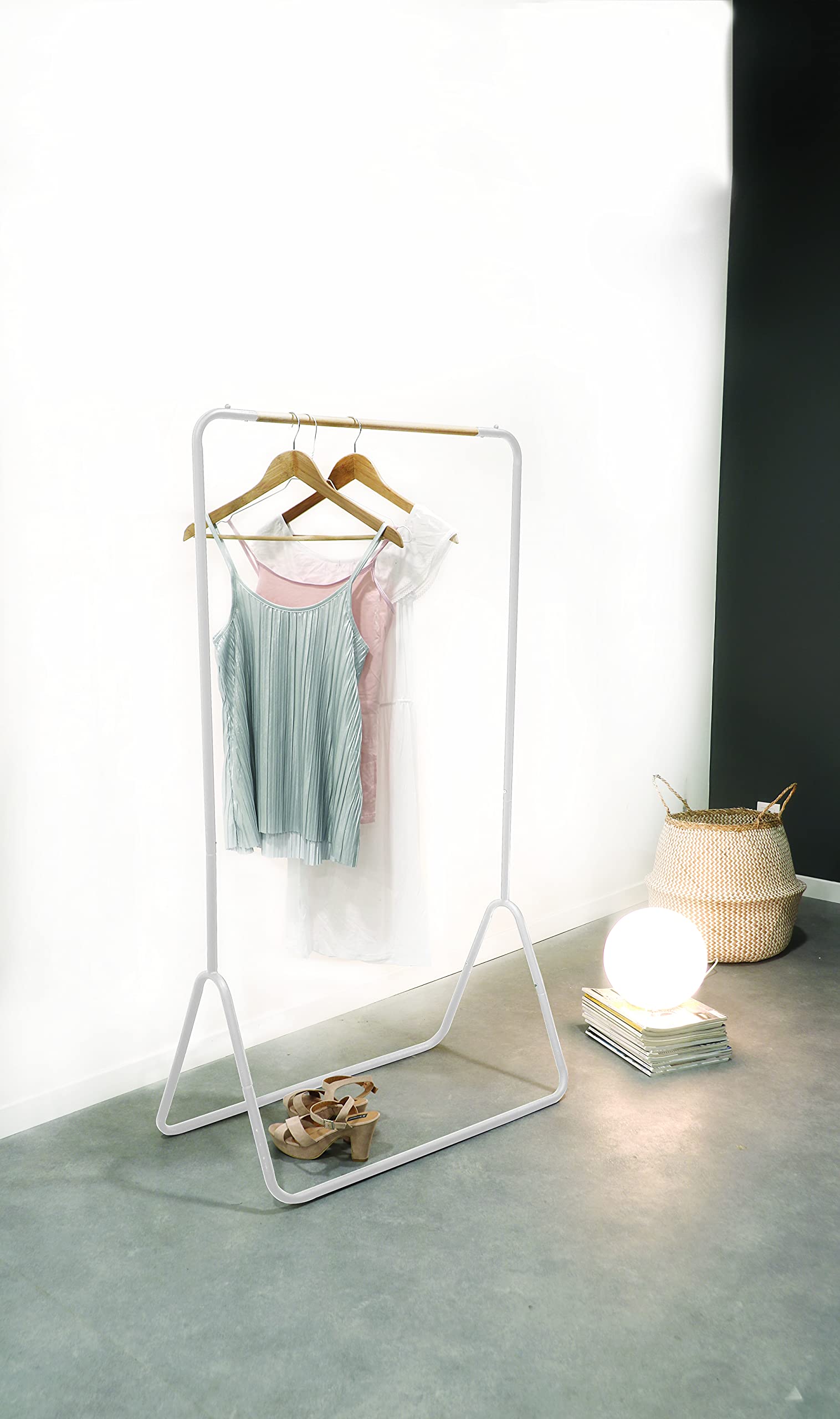 Stender Appendiabiti Compactor - Bianco 100x48x160 Cm Montaggio Facile