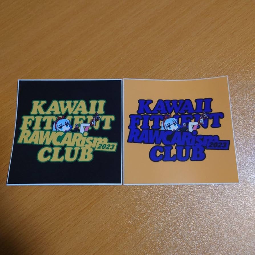 Amazon.co.jp: KAWAII FITMENT ステッカー RAWCARism KFちゃん