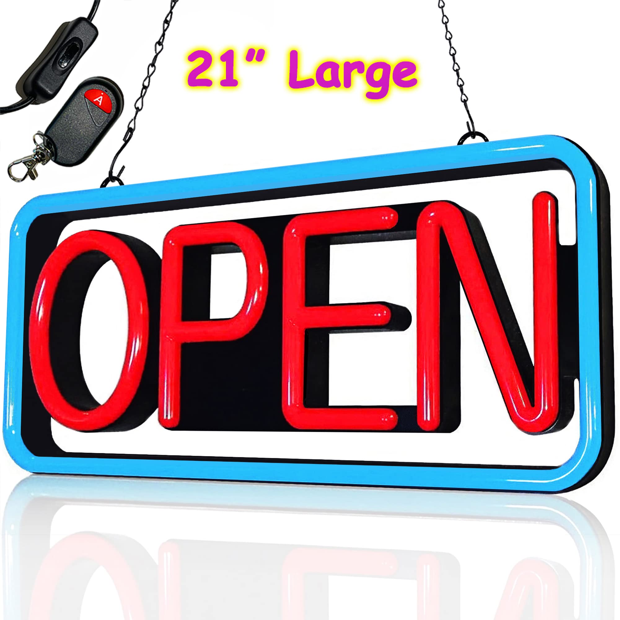 LED　open　Sign LED Open Sign | Large Size Bright Neon Open Neon Sign with
