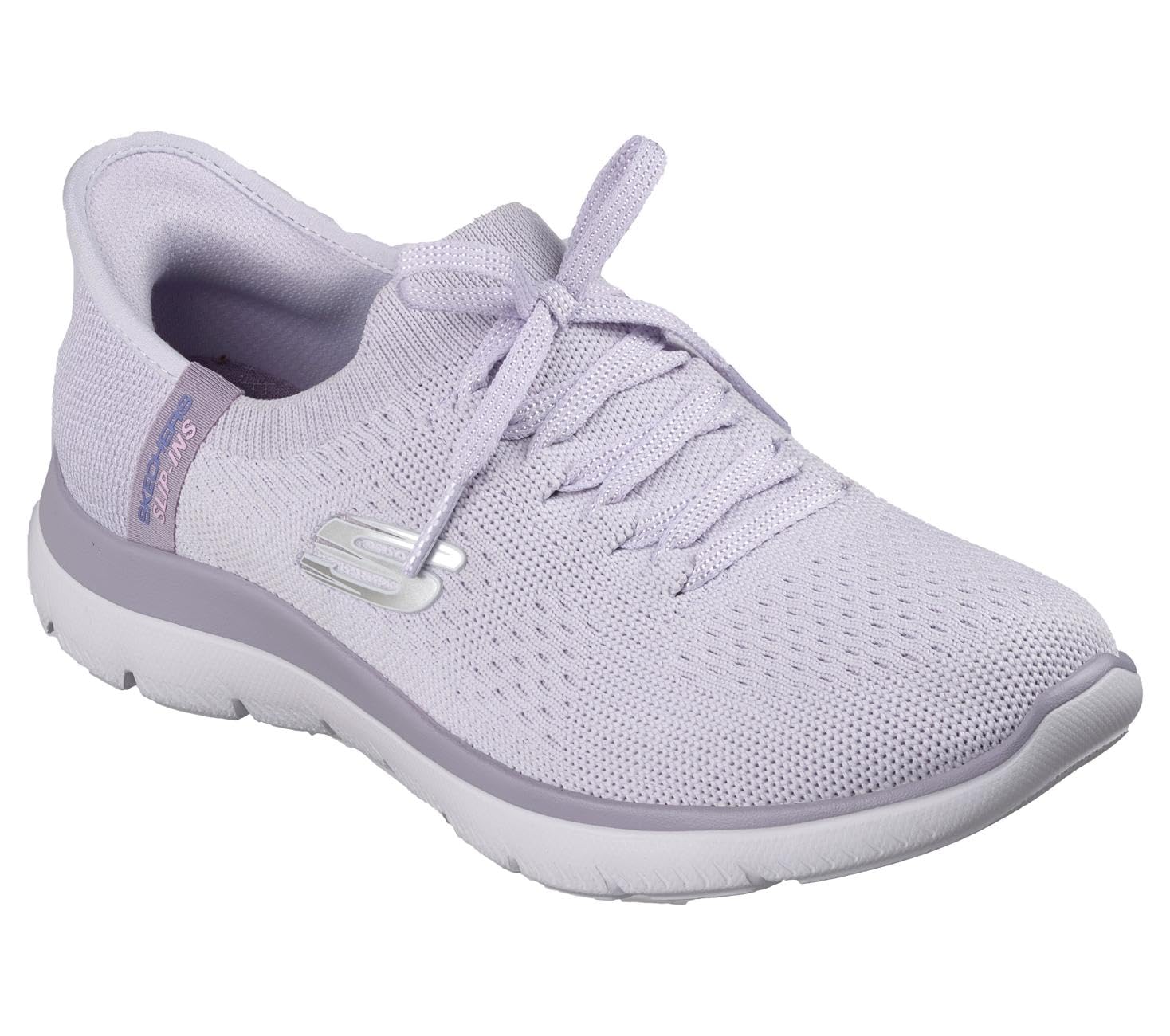 Skechers Damen Summits New Daily Turnschuhe, Lavender Knit/Trim, 36 EU