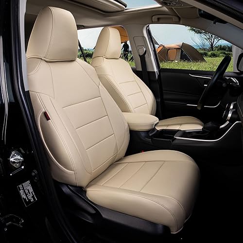 coverdream Rav4 Fundas de asiento de ajuste personalizado para Toyota RAV4 LE 2019-2025, XL, XLE Premium, SUV limitado, totalmente cubierto,