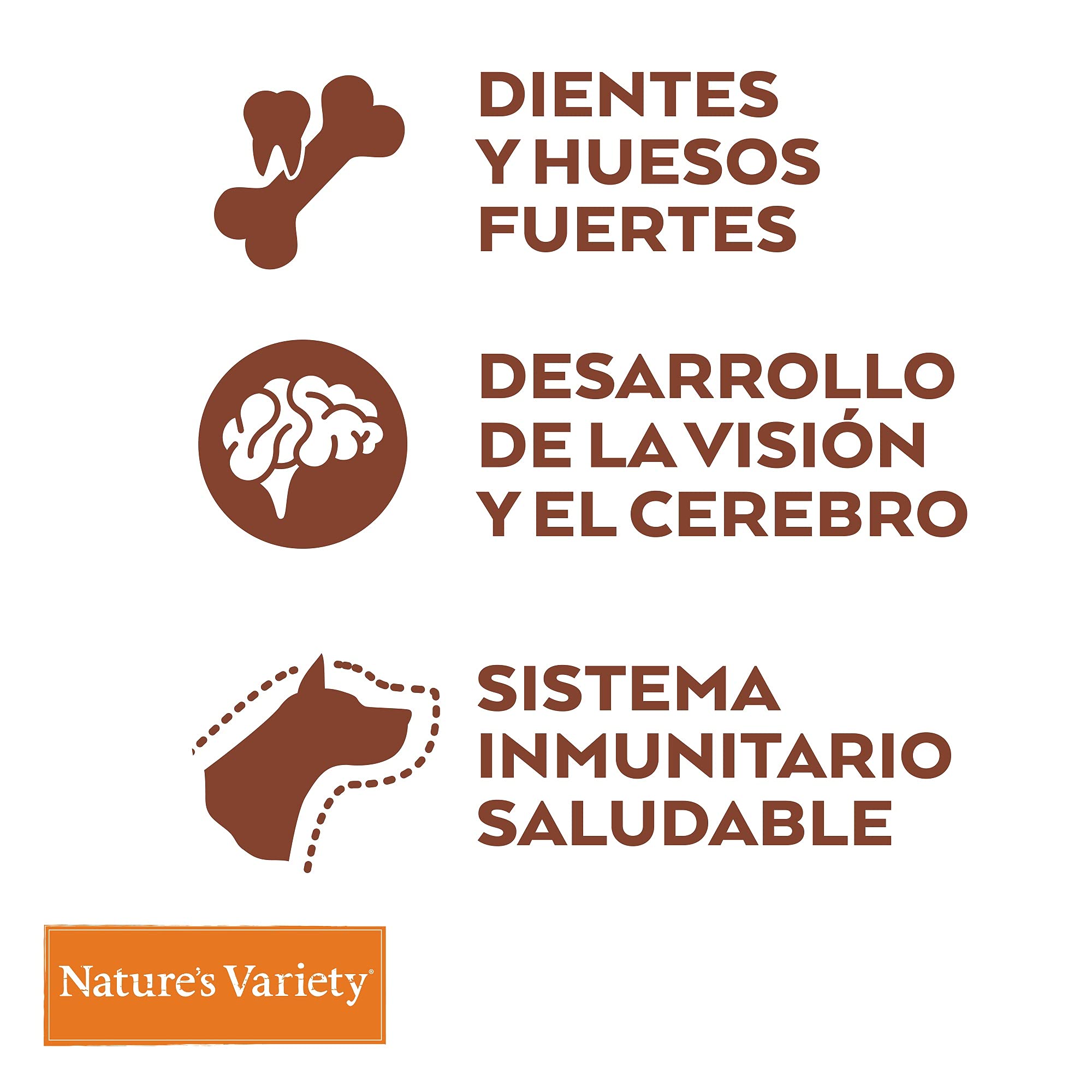 Nature's Variety Original No Grain, Pienso para Perros Junior de todos los tamaños, Sin cereales, con Salmón sin espinas, 12kg