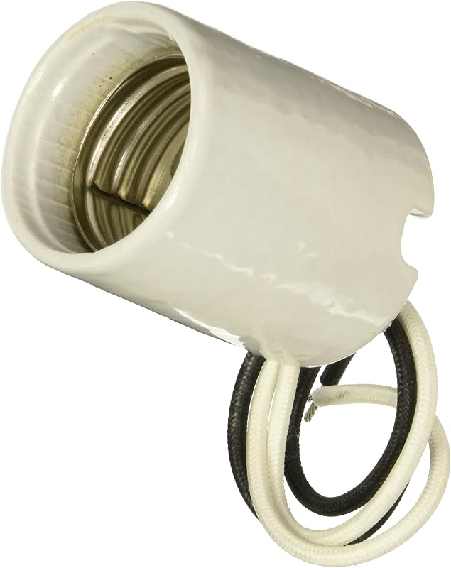 8756-J Mogul Base Keyless Porcelain Lampholder 1500W White