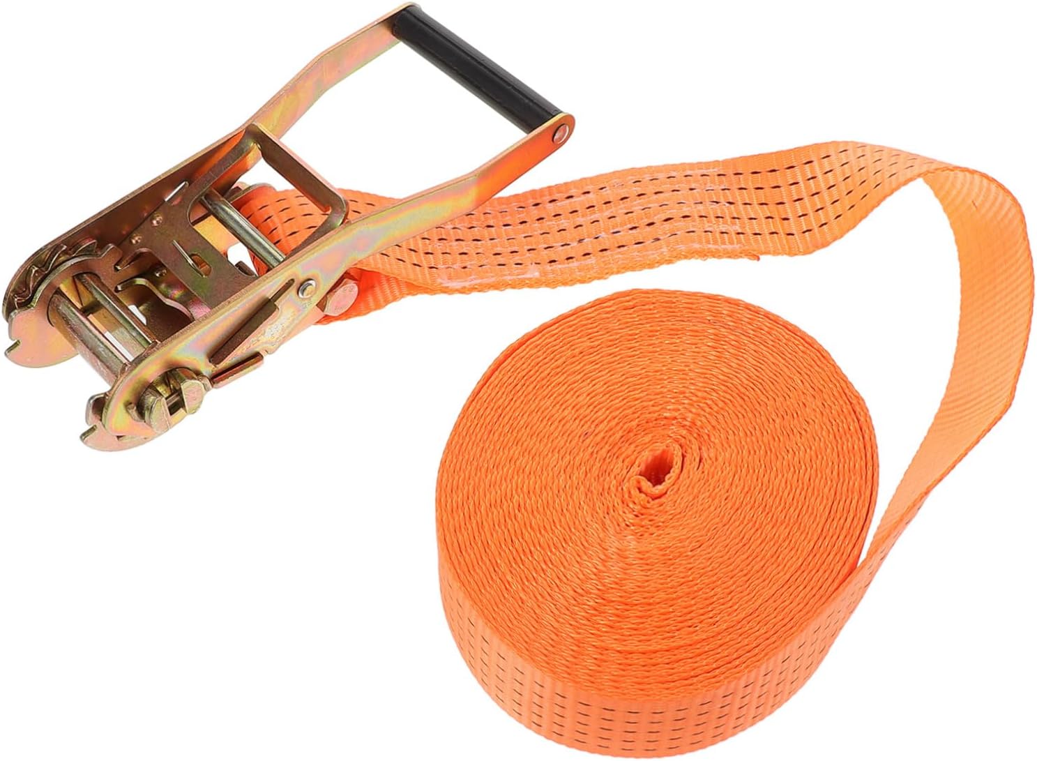 Ratchet Tie Down Straps Multi-Functional Polyester Cargo Securing System for Trucks and Cars Load Capacity Bright Orange for High Visibility