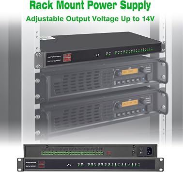 1U 12V 20A 18-Channel Rack Mount Power Supply