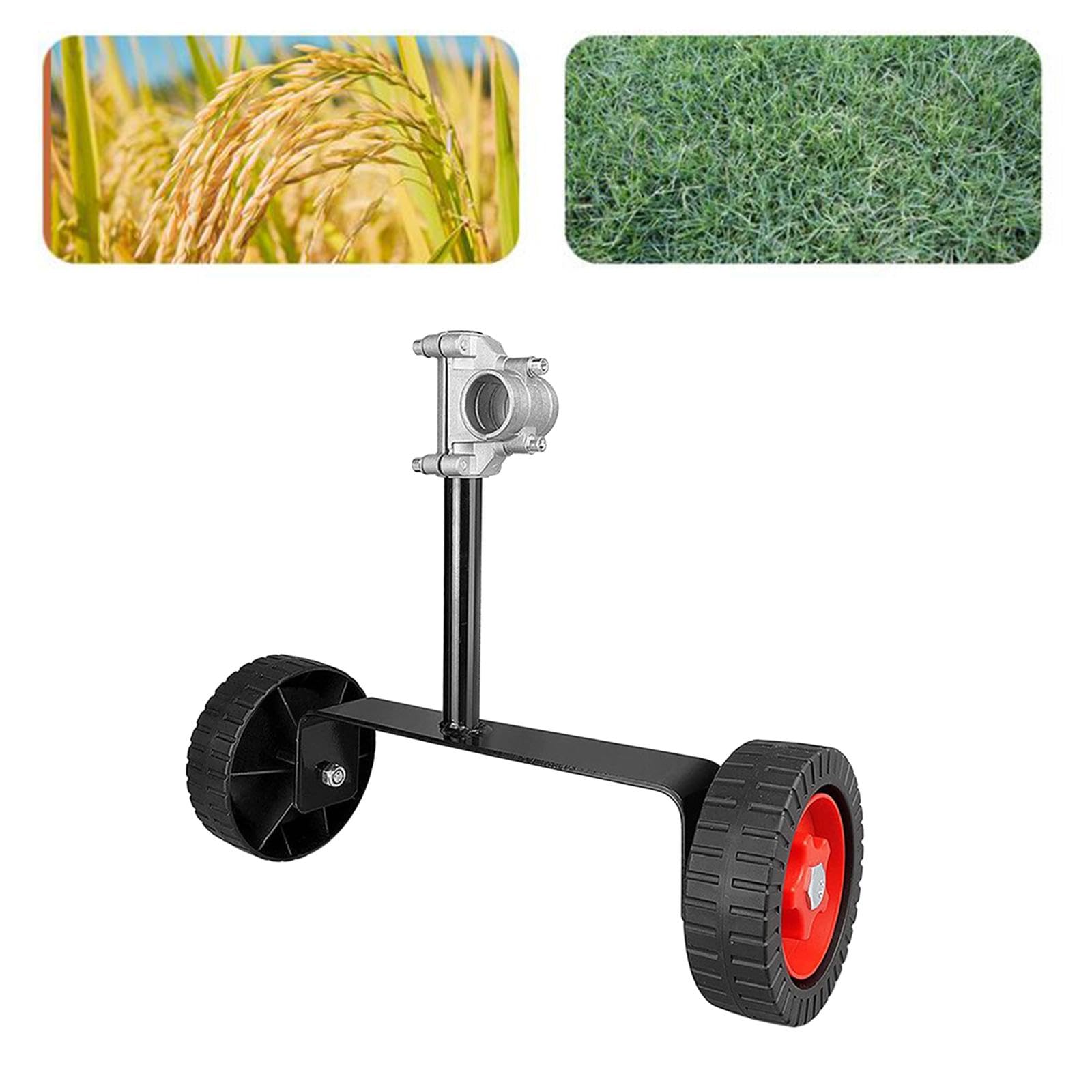 KESOTO Roues de Support pour Coupe-bordures, Diamètre 12 Cm. Accessoires Universels, Robustes et Résistantes. Roue de Support pour Coupe-bordures, Convient à un arbre de 28 mm
