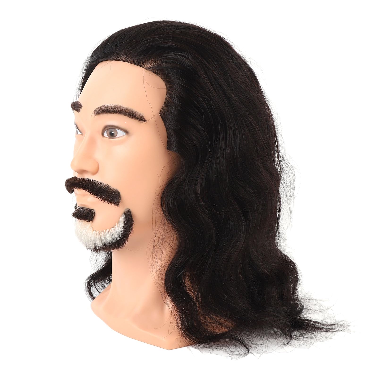 Realistischer m nnlicher Mannequinkopf mit Bart Friseur bungsmodell f r Haarstyling Bartpflege Training professionelle Simulation f r Salon Praxis