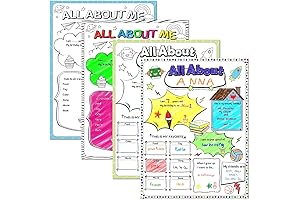 Fill-In Posters for Elementary Classrooms - 28PCS All About Me Student Posters