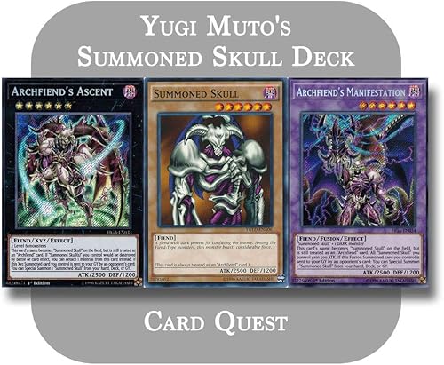Yu-Gi-Oh - Cubierta completa de calavera y archfiend invocada de Yugi Mto
