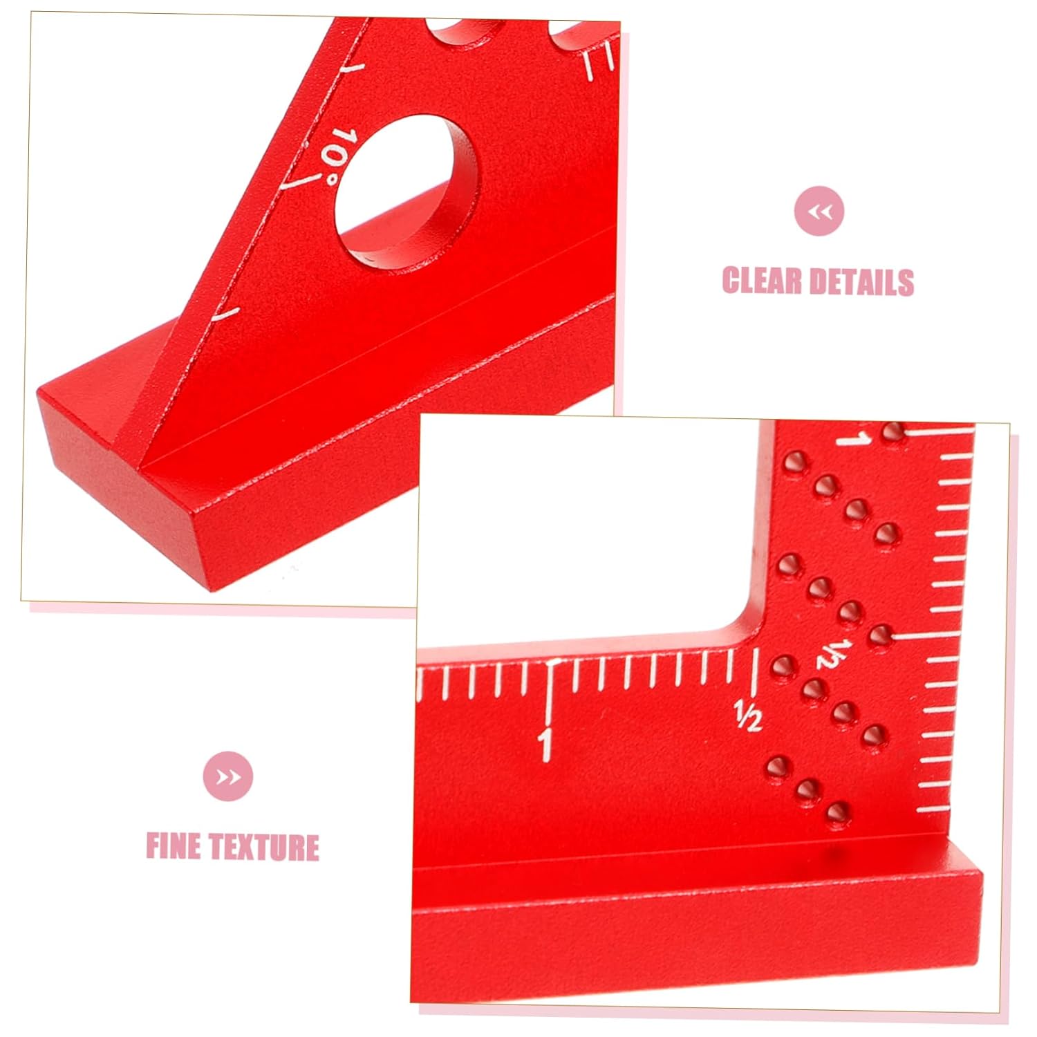 3pcs Woodworking Square Protractor Precision Ruler for Accurate Measurements Positioning Tool for Carpenters and Engineers