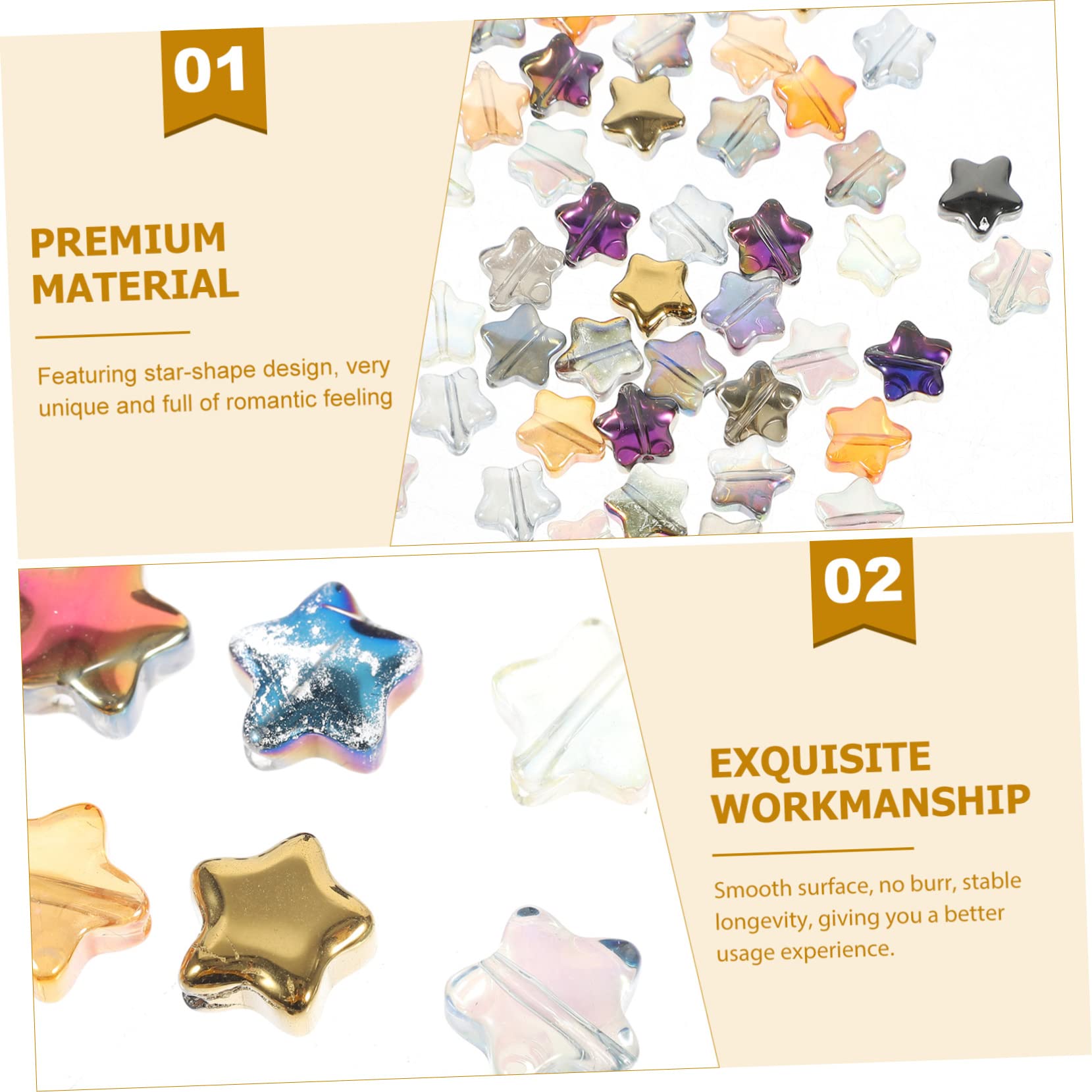 EXCEART 3 Set Perline Per Gioielli Fai Da Te Gioielli Che Fanno Perline Tallone Numero Perle Per La Produzione Di Perle Di Fabbricazione Forniture Bicchiere 200 Pezzi*3