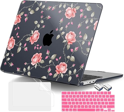 Miniatura 16 de DONGKE Funda para MacBook Air de 13.6 pulgadas 2025 2024-2022 A3240 A3113 A2681 M4 M3 M2 Chip Touch ID, carcasa rígida de plástico y cubierta de