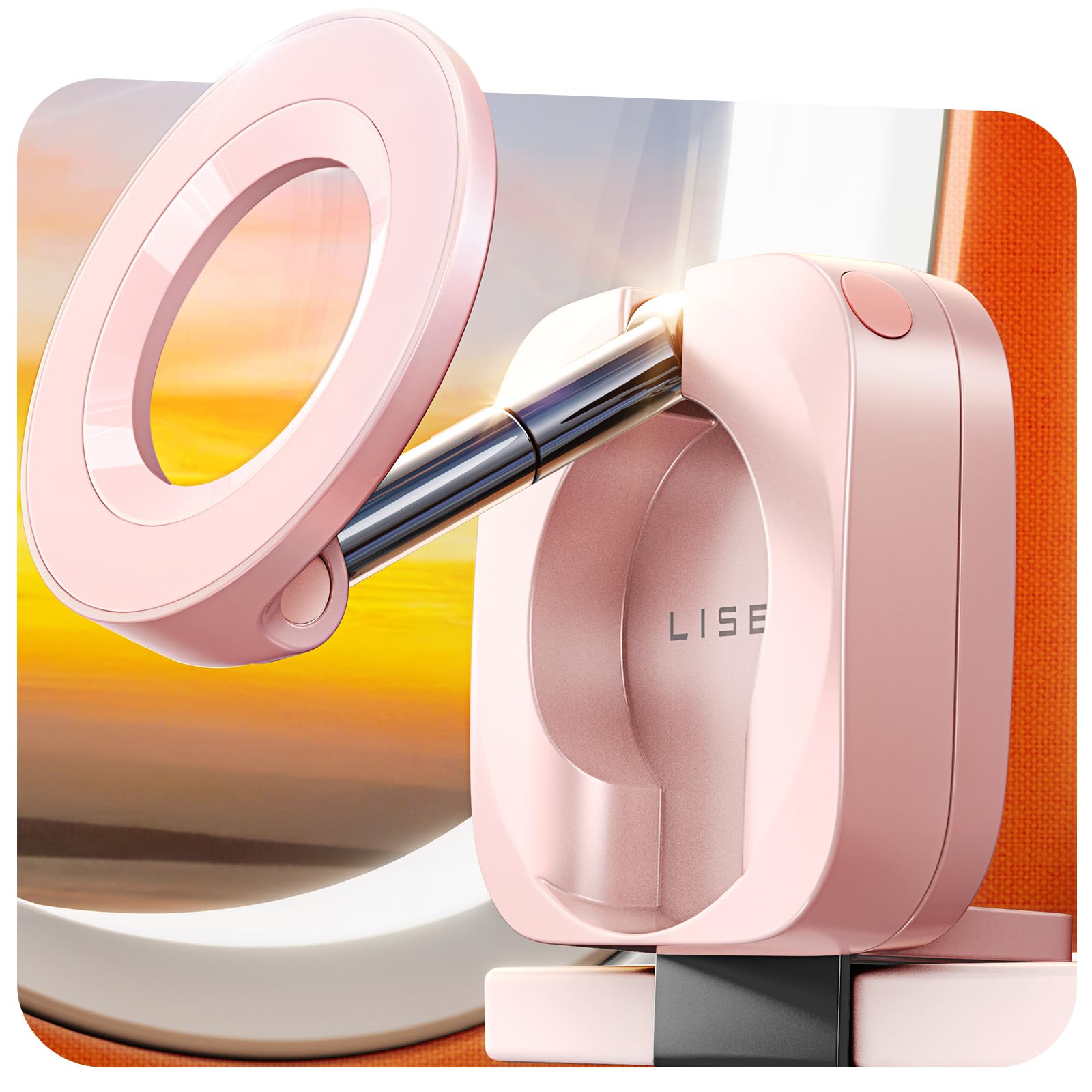 LISEN Airplane Phone Holder Travel Essentials for Women Long Flight Essentials Must Haves Handsfree for MagSafe Phone Stand