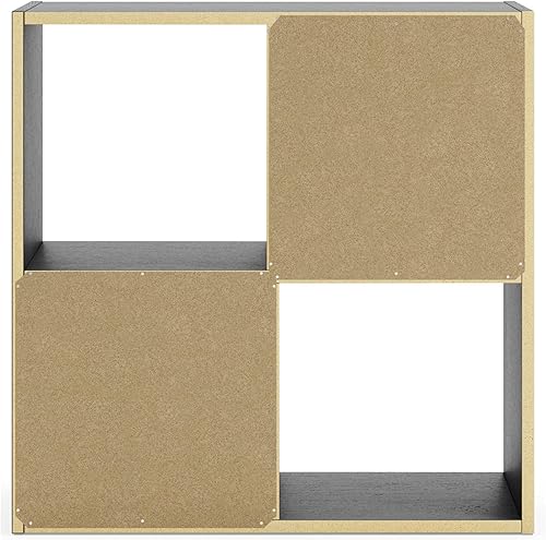 Miniatura 89 de Signature Design by Ashley Paxberry Coastal - Organizador de almacenamiento o librero moderno de 6 cubos, color blanqueado, diseño costero