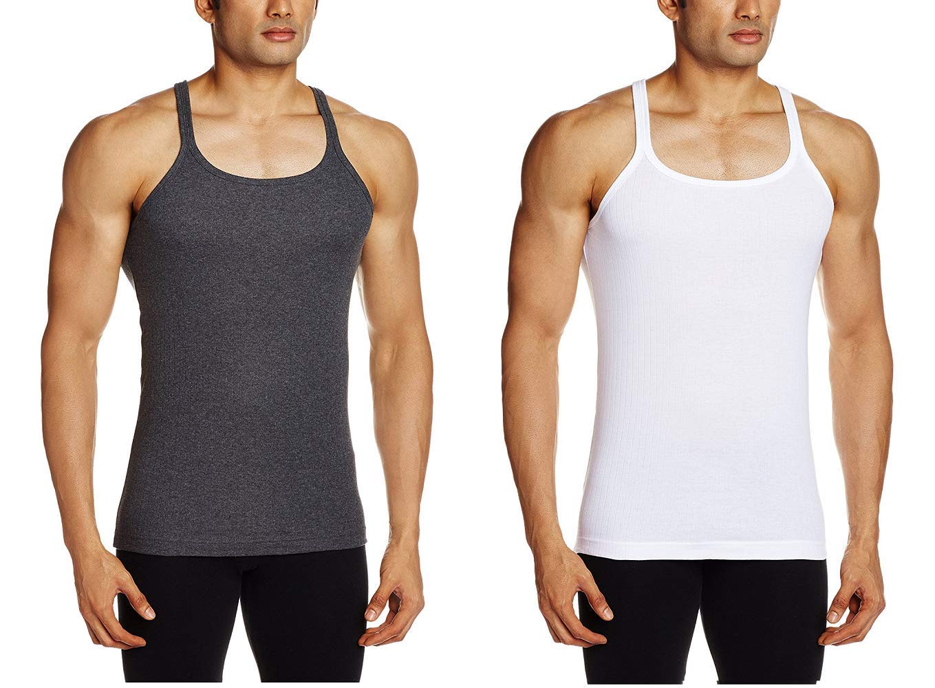 the blazze Men's Cotton Square Neck Vest Pack of 2-picture-55