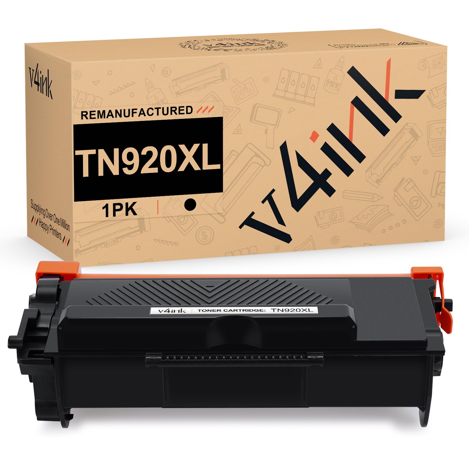 v4ink Remanufactured TN920XL Toner Replacement for Brother TN920XL TN920 XL TN920UXXL Toner Cartridge for Brother HL-L6210DW HL-L5210DN HL-L5210DW