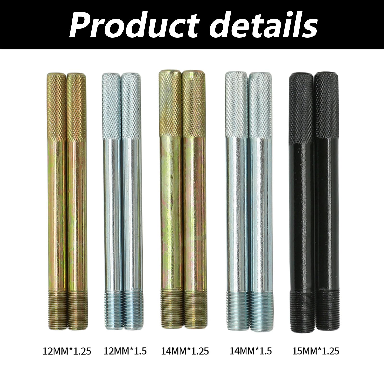 10 PCS Ayuda Para El Montaje Neumáticos, Juego Ayuda Para El Montaje Ruedas Ayuda Para El Montaje Neumáticos Coche Herramientas Para Reparar Neumáticos 2 PCS M15x1,25/M12x1,5/M12x1,25/M14x1,5/M14x1,25