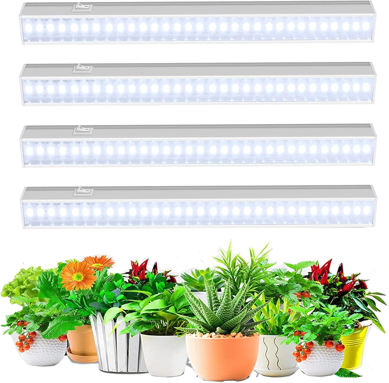 1ft T5 White Grow Lights for Indoor Plants, MOYA STD Greenhouse