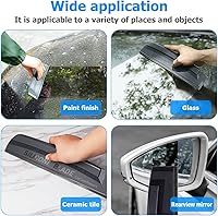 Vista 6 de Escoba para Parabrisas de Coche, Hoja de Silicona Suave para Limpiar Agua, Limpiaparabrisas de Vidrio Automático Profesional de Una Pieza, Escoba