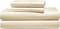 Vista 39 de Sábanas 100% de Algodón Egipcio Tamaño Queen - Naturalmente Refrescantes y Transpirables, Juego de Sábanas Queen de 4 Piezas con Tejido de Satén