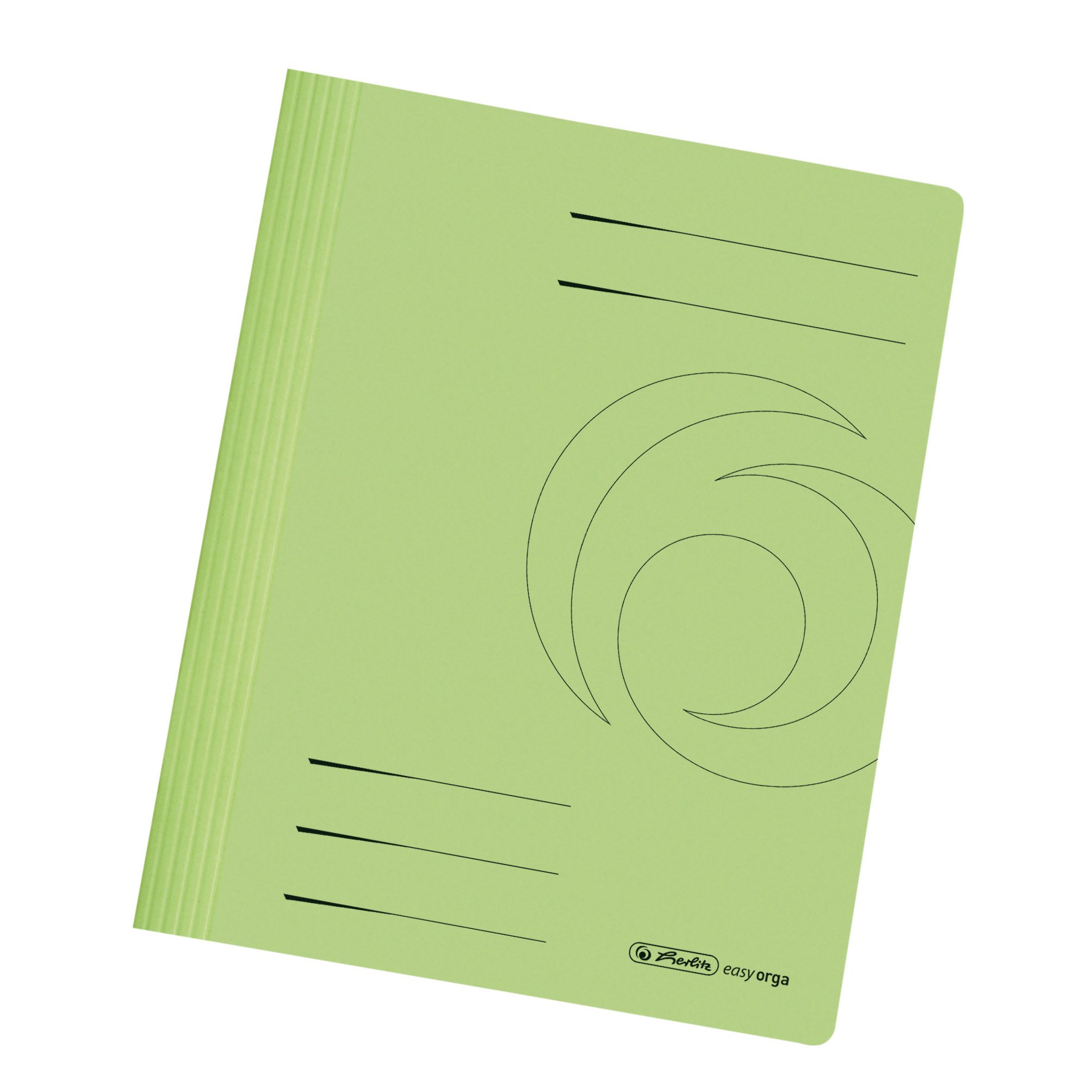 herlitzA4 Manilla Folded Flat File - LightGreen (Pack of 10)