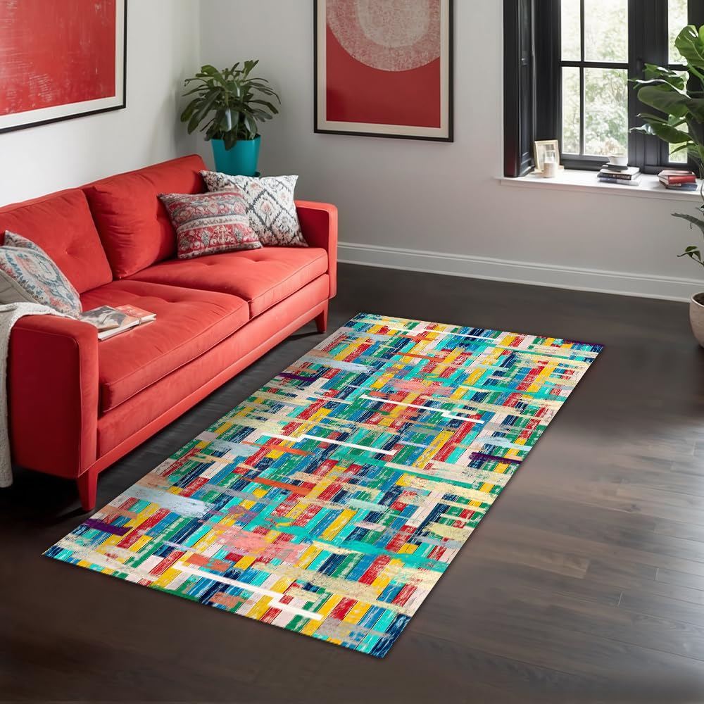 Depoba Lisa Kadife Kaymaz Pamuk Tabanlı Yıkanabilir Antibakteriyel Salon Halısı 200x300