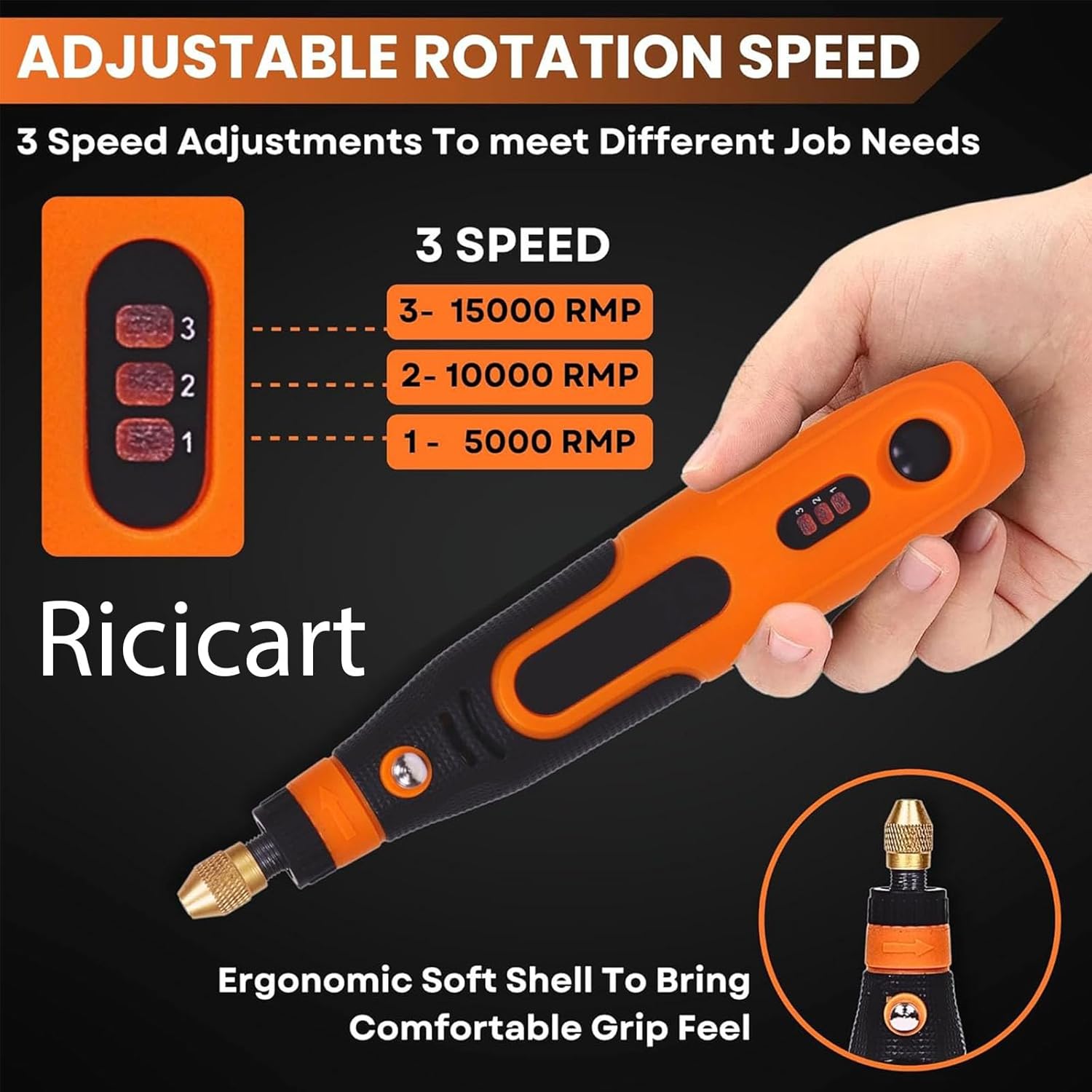 Mini Cordless Drill Machine, 900Ah USB Rechargeable 3 Speed Small Drill Machine, Electric Drill with Powerful 3.6V Motor, Perfect for Polishing, Crafting and DIY (Only 1Pcs Mini Drill Machine)