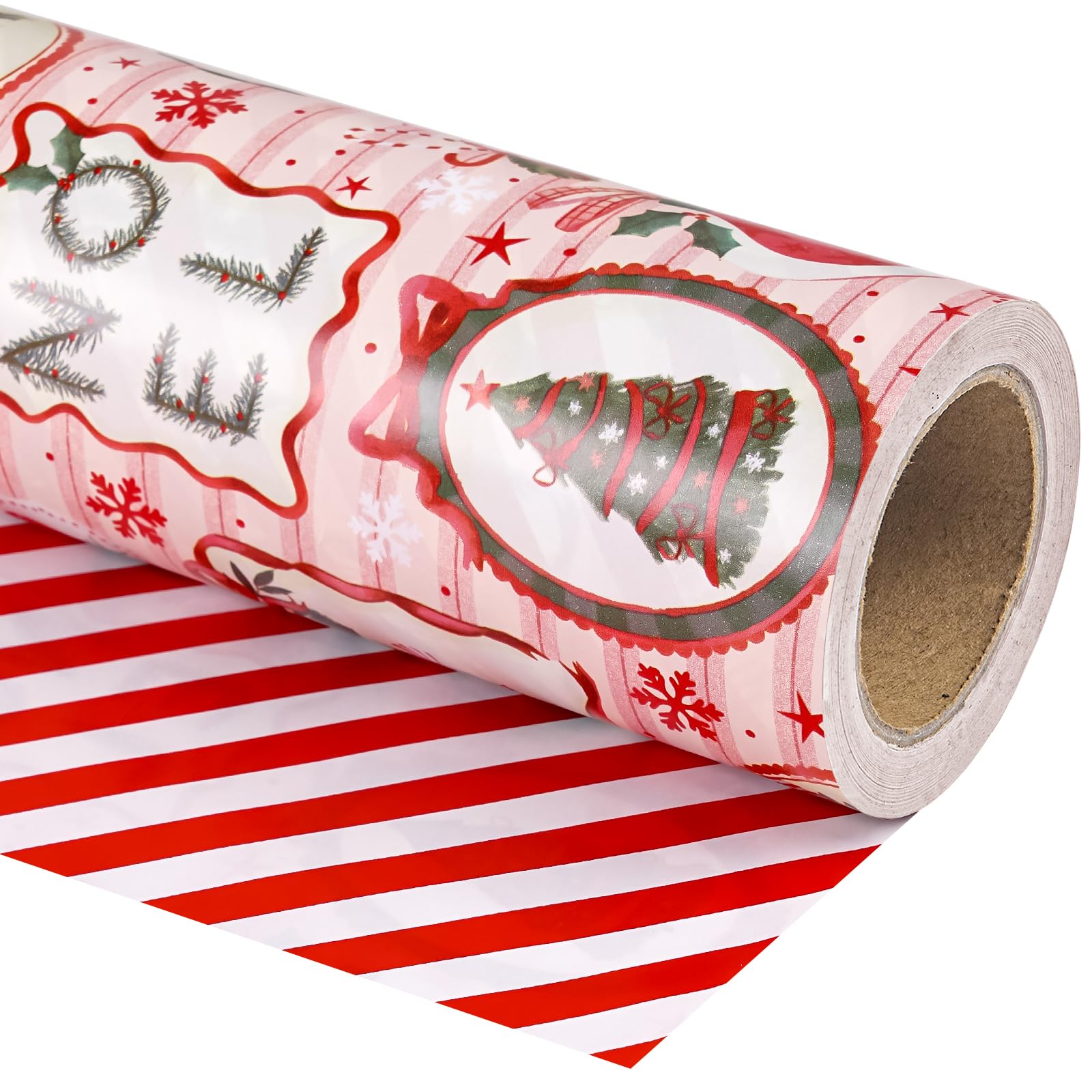 WRAPAHOLIC Papel De Regalo Reversible, Mini Rollo, 17