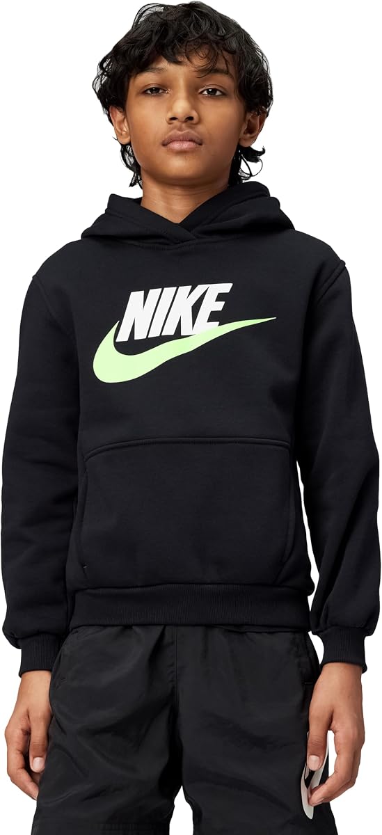 Nike Sudadera con capucha unisex para niños grandes Sportswear Club Fleece - Sudadera para niños y niñas