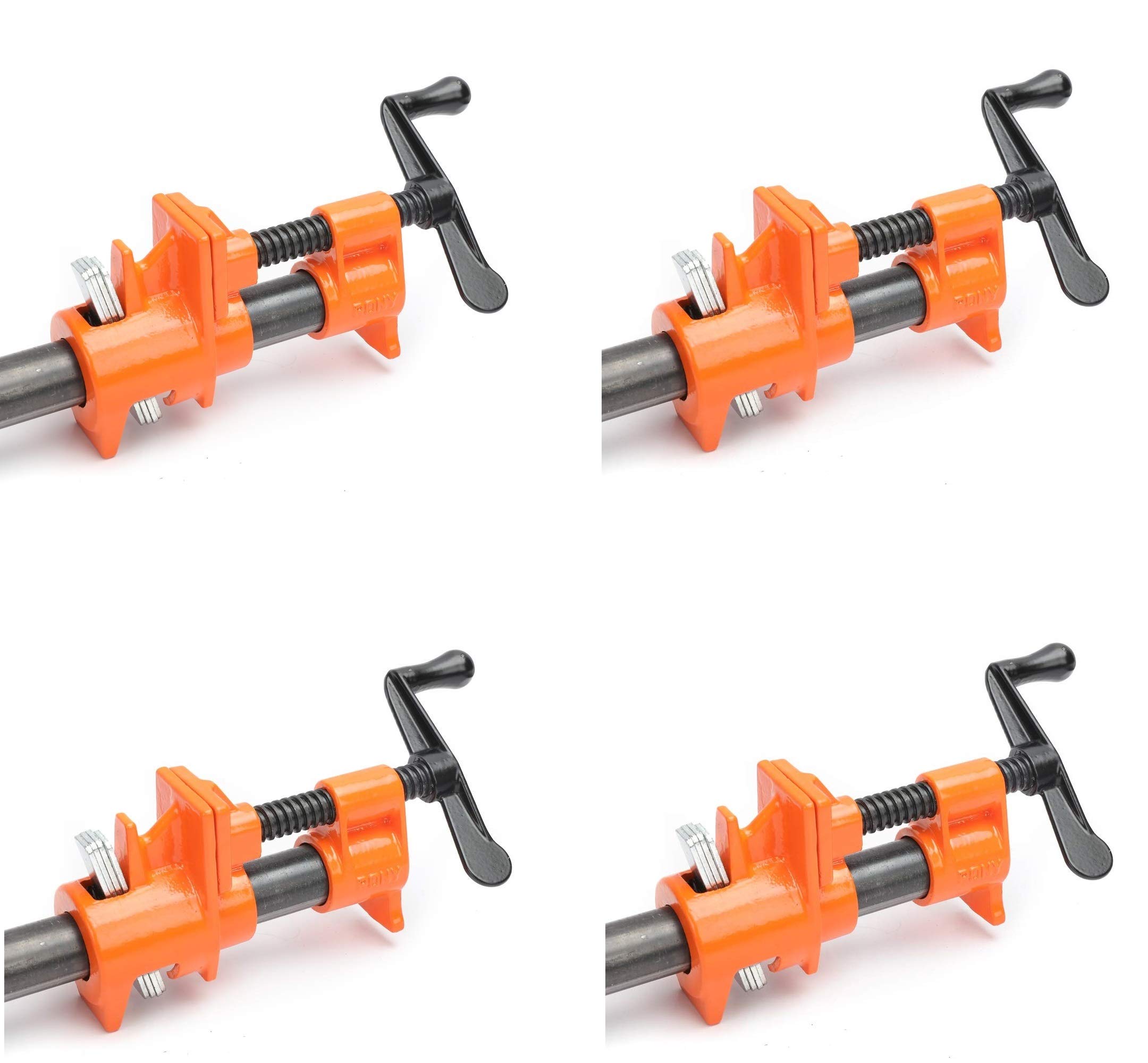 Pony 50 Pipe Clamp, Fixture for 3/4-Inch Black Pipe (Four Pack)