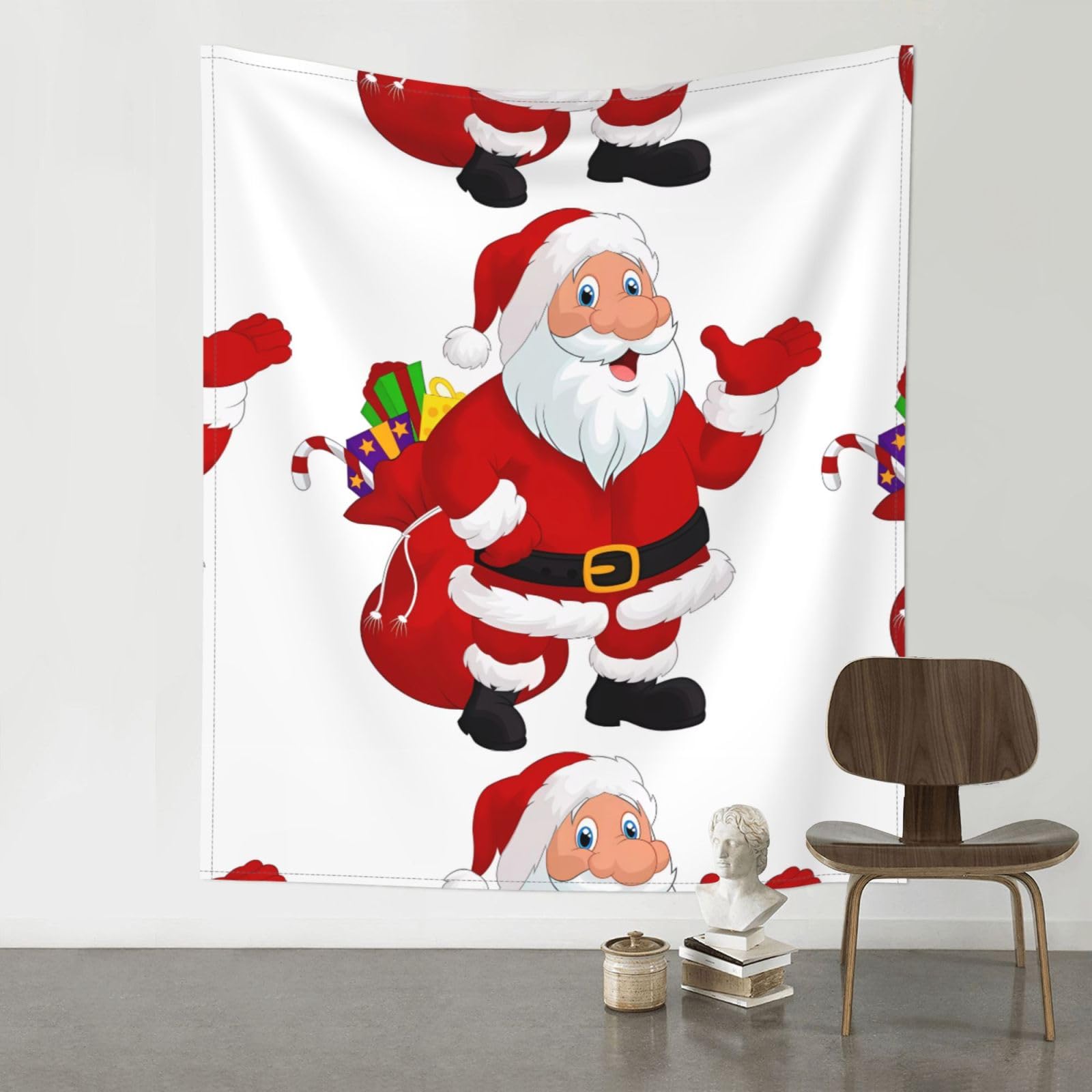 YYHWHJDE Santa Claus gifts Prints 60x51in Wall Tapestry – Boho Decor Throw Blanket for Bedroom, Dorm, Beach Cover, Picnic & More