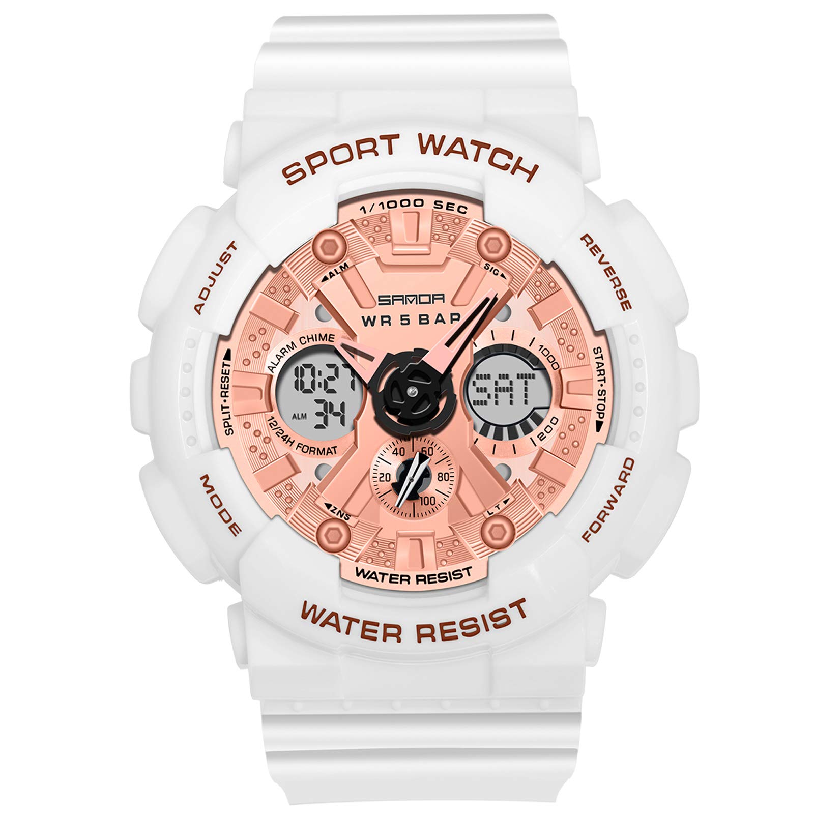 RORIOSRelojes Mujer Hombre Digital Militares Relojes de Pulsera Impermeable Deportivo Reloj Multifuncional Reloj Moda Unisex Reloj