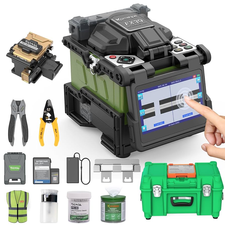 KomShine FX39 Splicer Fusion de fibra melhorada com tela