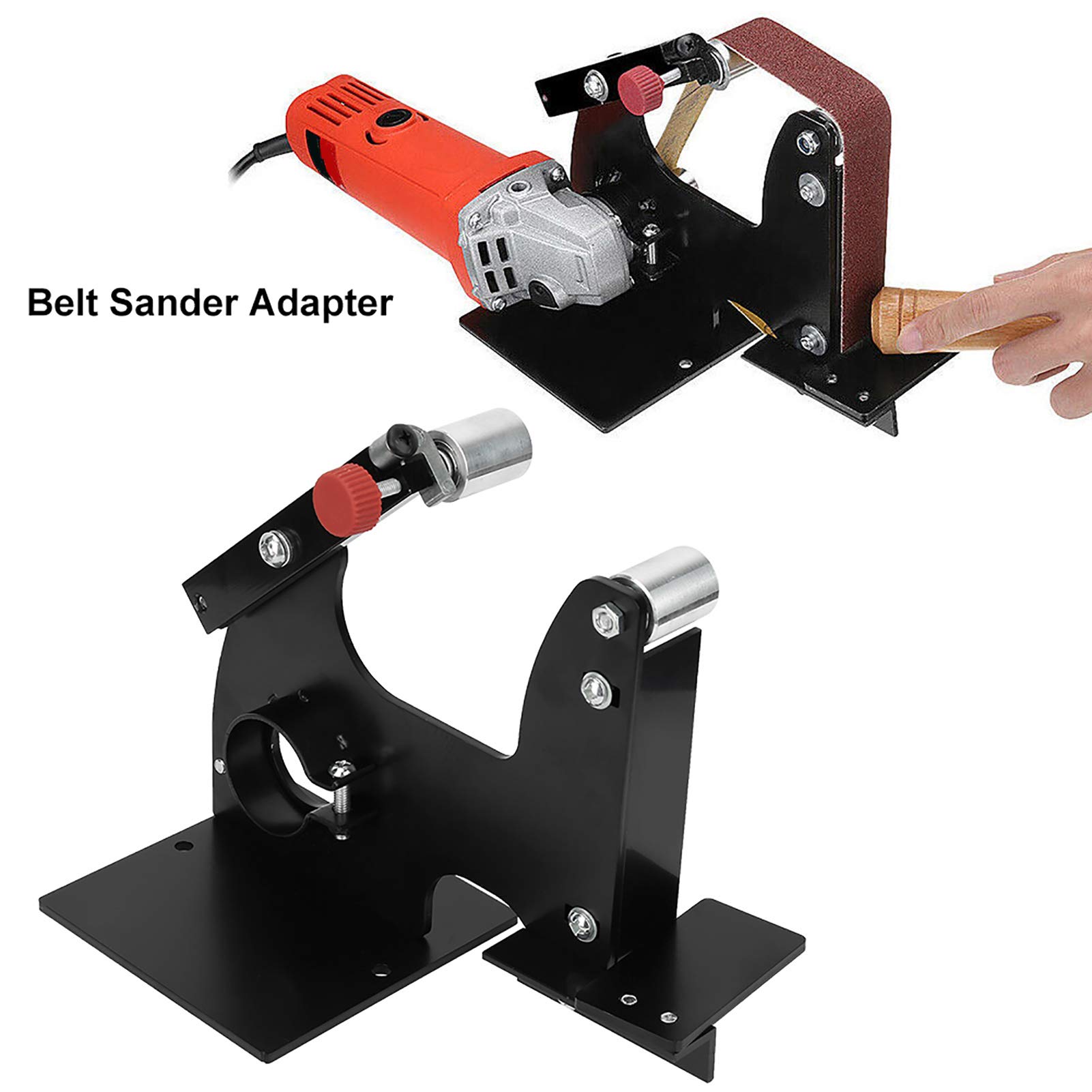Adaptador de correa de lijado conjunto profesional de conversión de servicio pesado con lijadora de ángulo de la banda para madera de metal de acero inoxidable pulido de aluminio