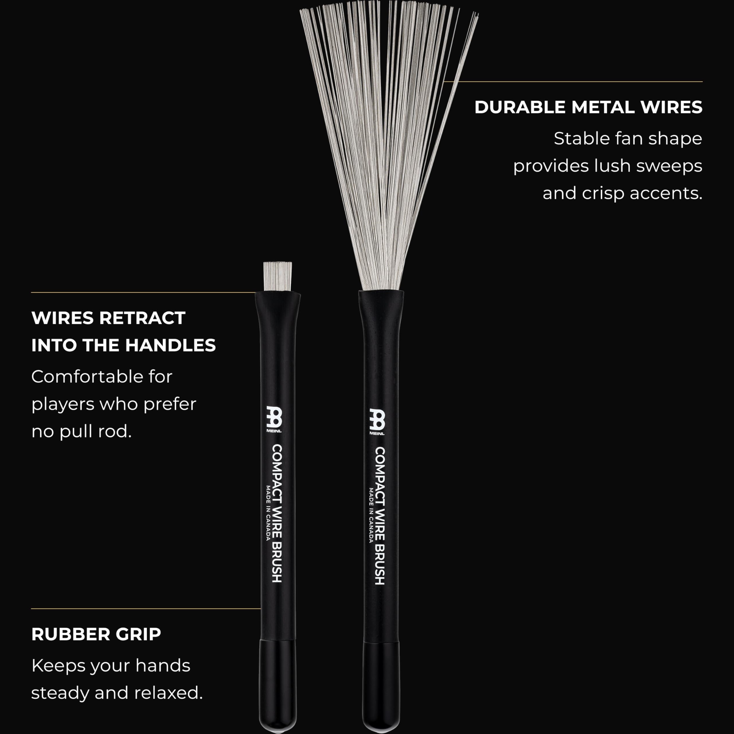 Meinl Stick & Brush - COMPACT WIRE BRUSH (SB301)