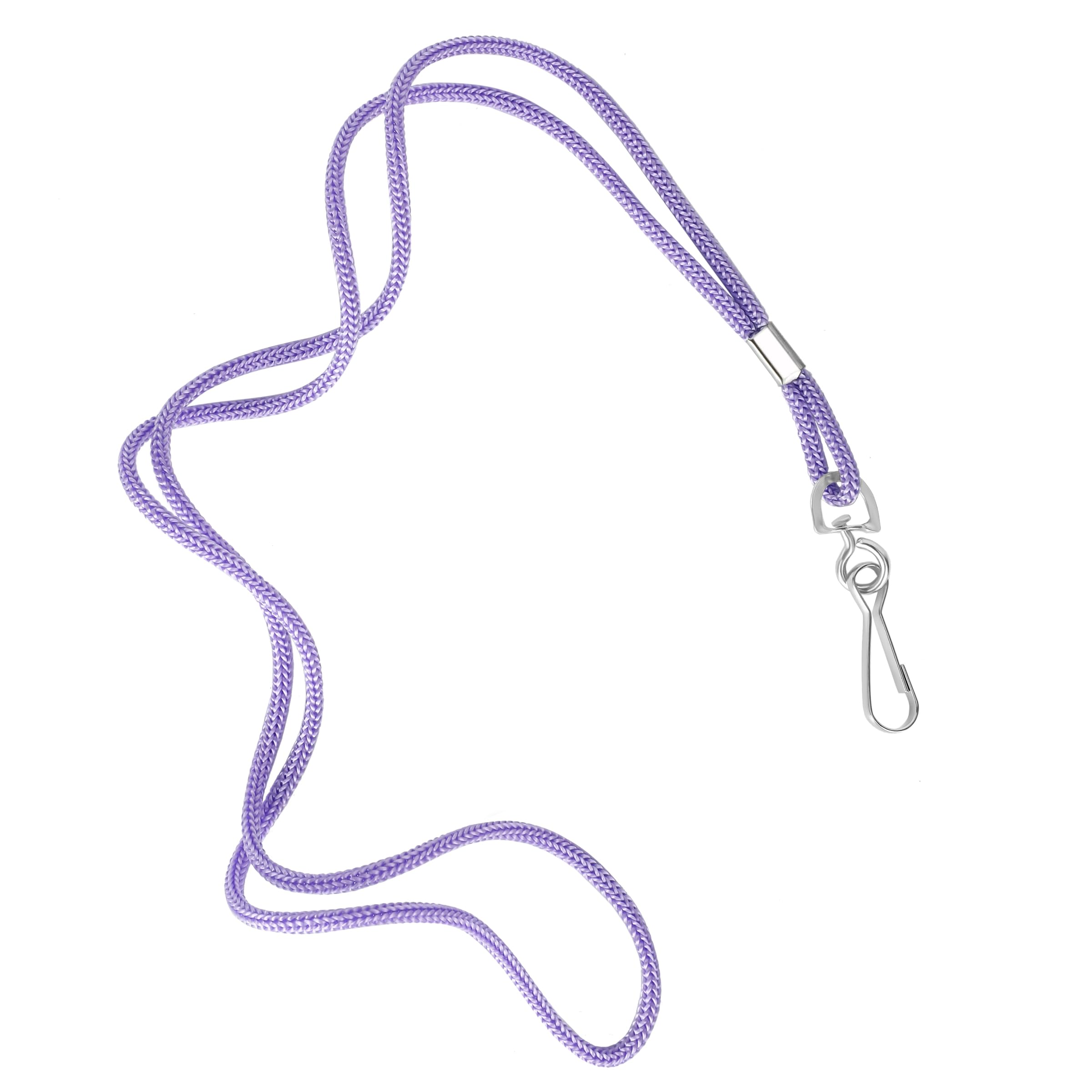 COTODO ID Purple Lanyards Safety Badge Lanyard 36" with Swivel Hook 100 Pack