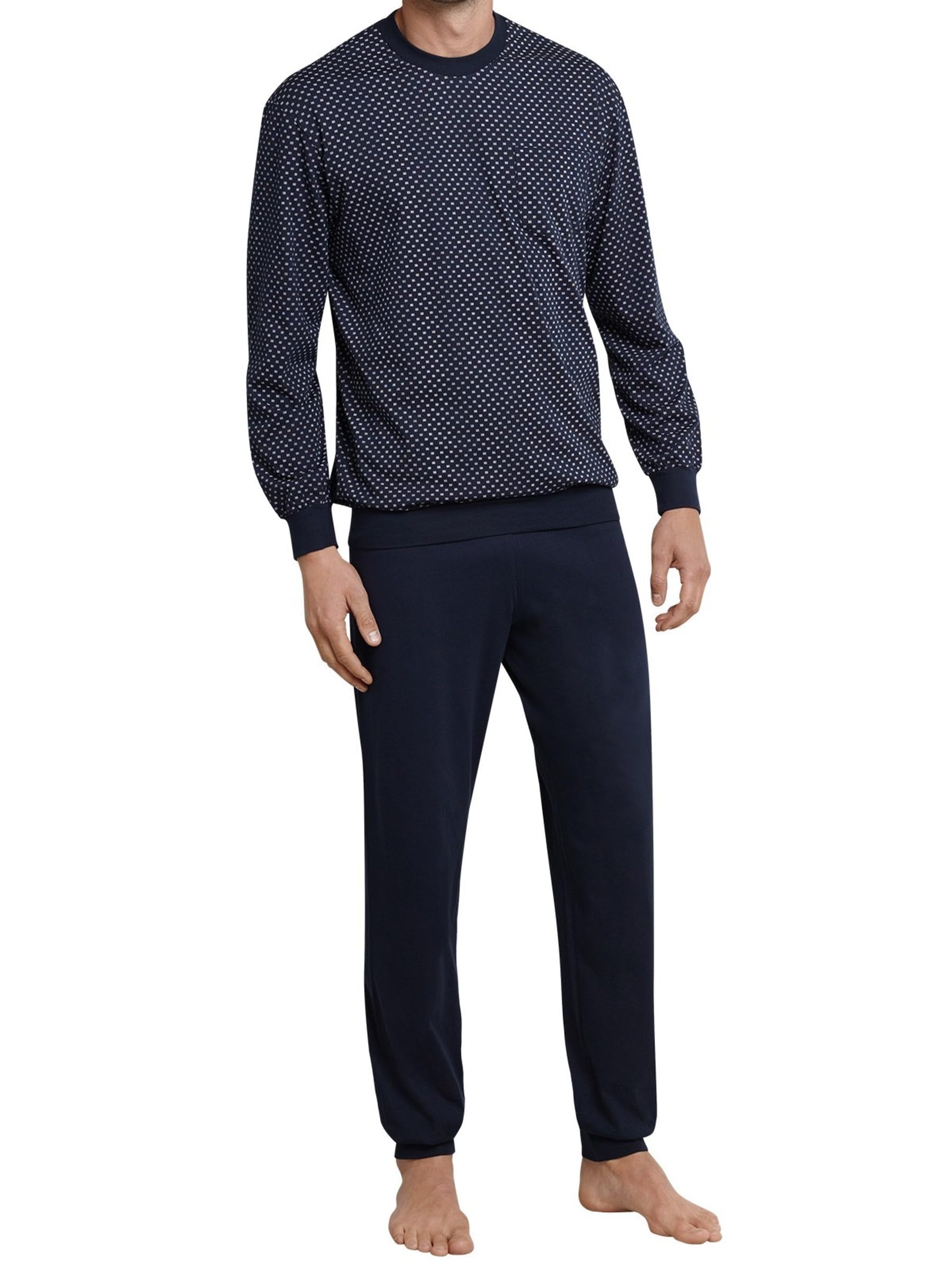Schiesser Herren Schlafanzug lang mit Bündchen - Nightwear Set