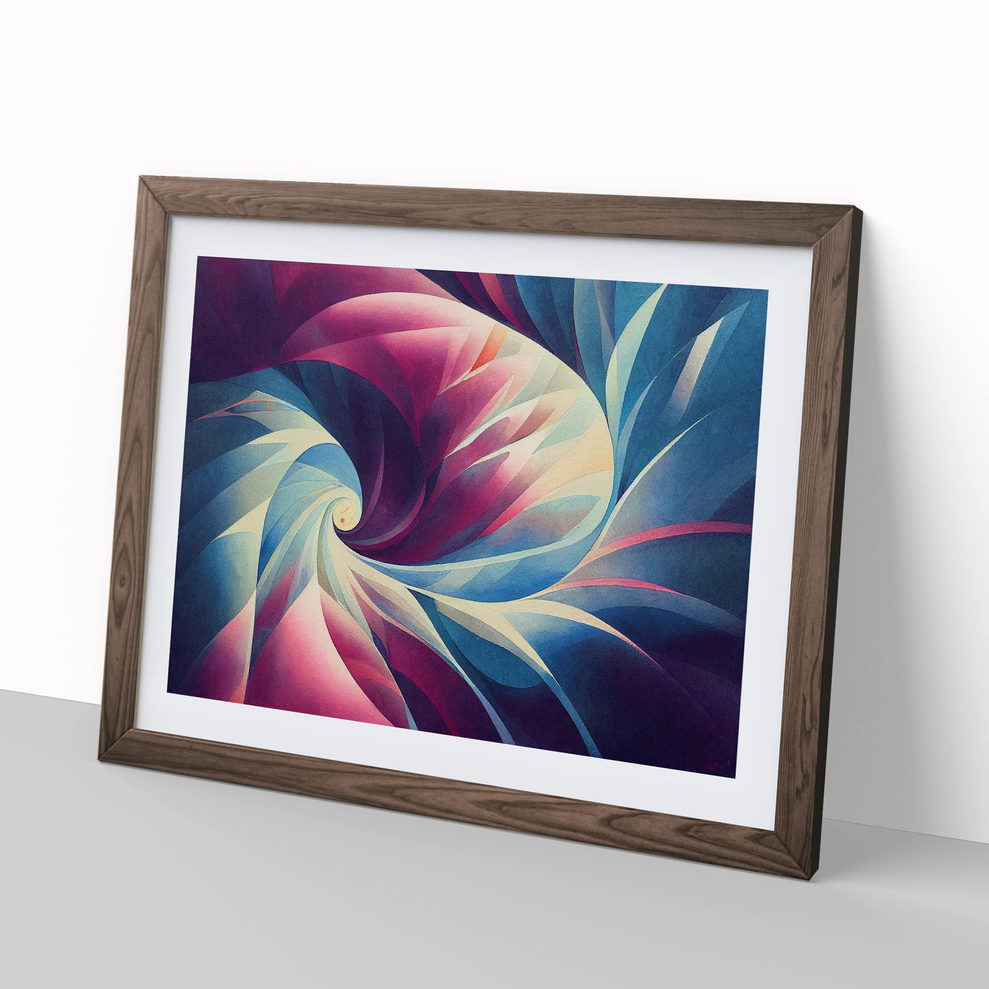 Supreme Abstract Fractals Framed Print, Walnut, A3 (46 x 34 cm) - Image 2