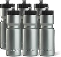 Vista 12 de Botellas de agua deportivas 50 Strong – Botellas de plástico reutilizables de 22 oz libres de BPA con tapa de tracción – Fabricadas en EE. UU.