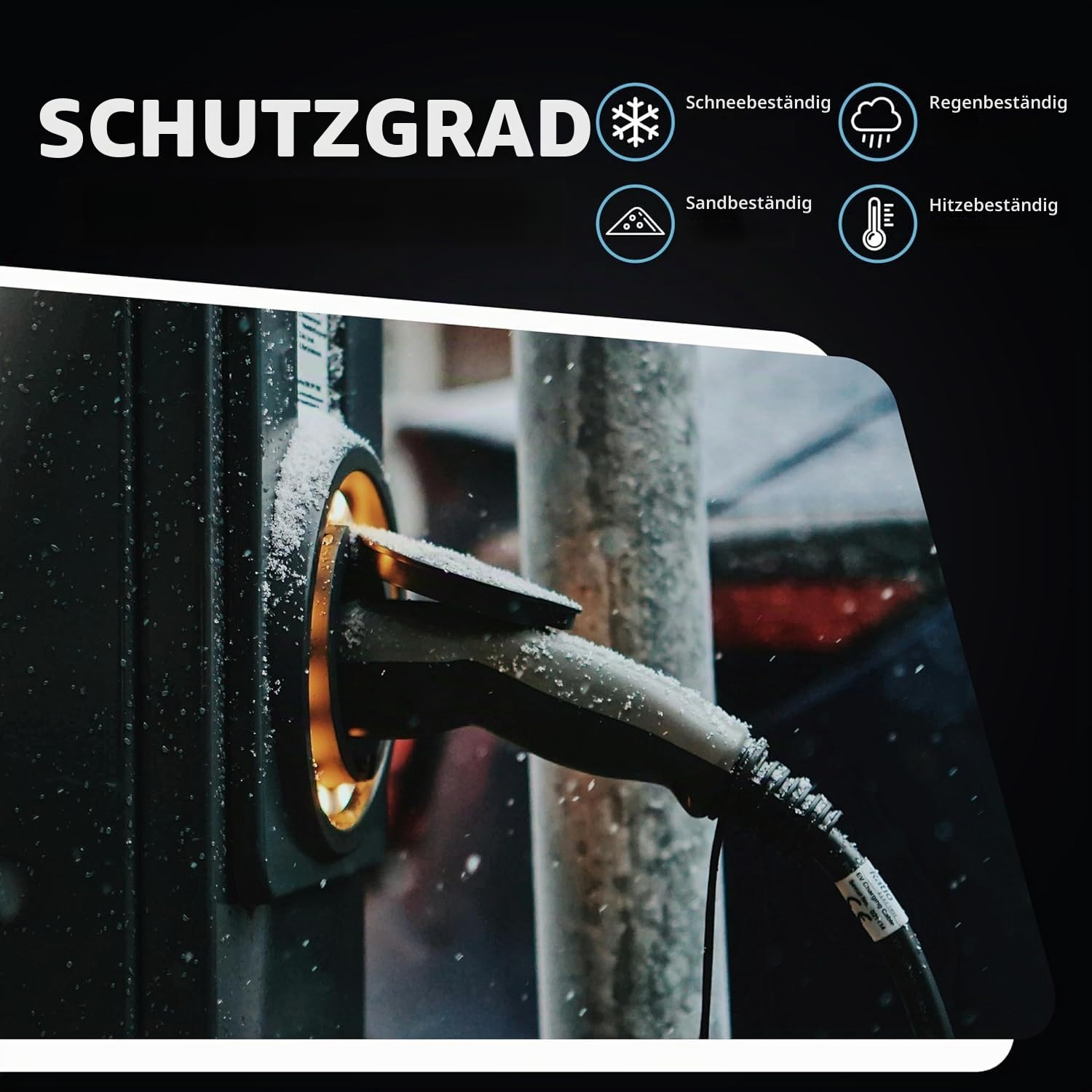 Ladekabel Typ 2 22kw 15 Meter, Extra Langes Kabel Elektroauto Modus 3 / 32A / 3-Phasig, Ladekabel Elektroauto Typ 2 auf Type 2