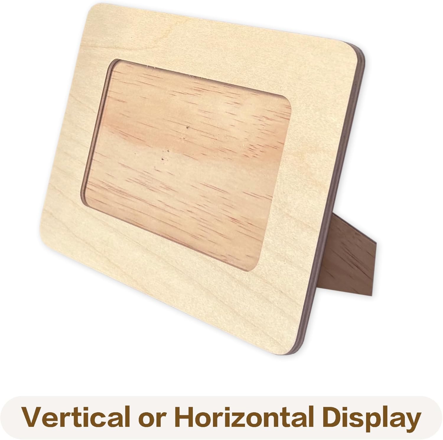 LWR CRAFTS Wooden DIY Photo Frame 4" x 6" Pack of 2 - Image 5