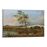 generic Old Walton Bridge_Canaletto Artworks Canvas Poster Room Aesthetic Wall Art Prints Home Modern Decor Gifts Framed-unframed 24x36inch(60x90cm)