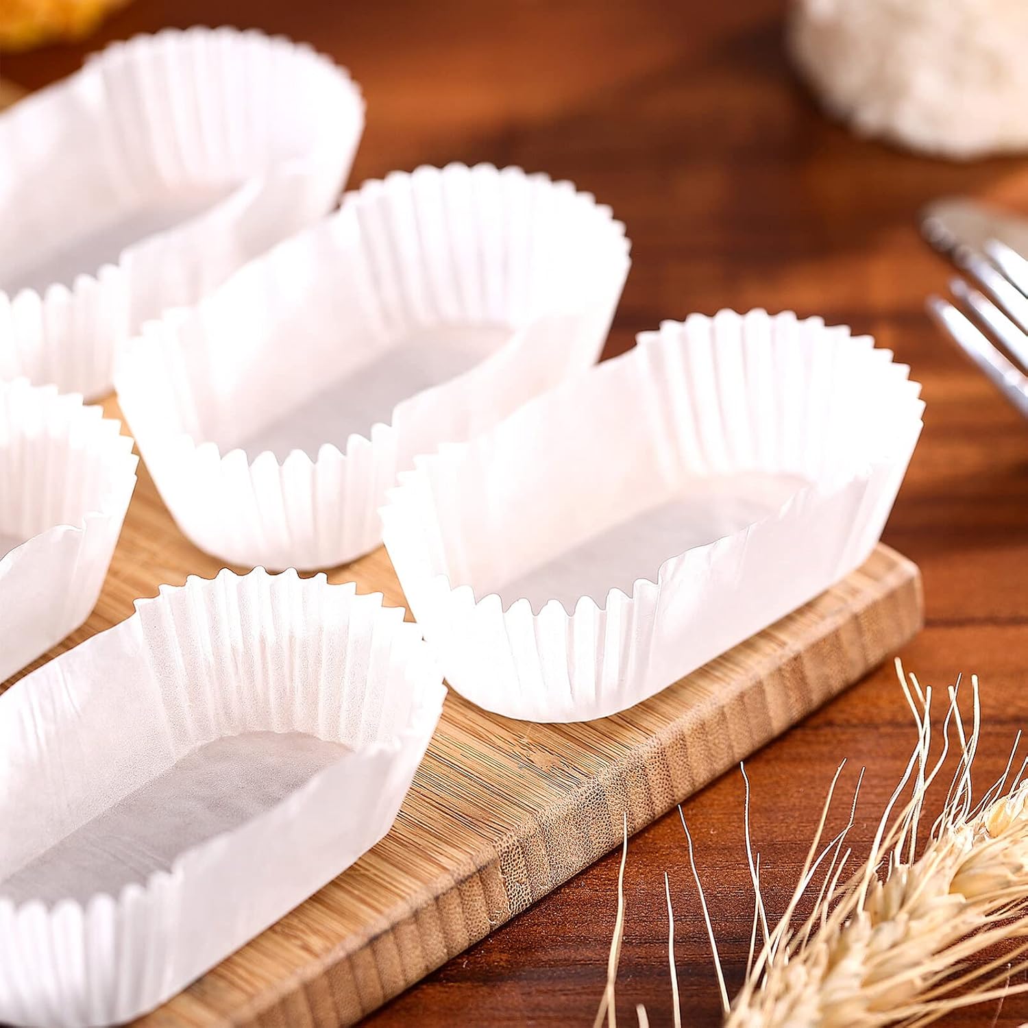 Loaf Pan Liners, 1000Pcs Baking Liner for Baking Bread,Oval Cupcake Liners Muffin Pan Baking Cups, Cakes, Banana Bread, Parchment Paper, Air Fryer Liner