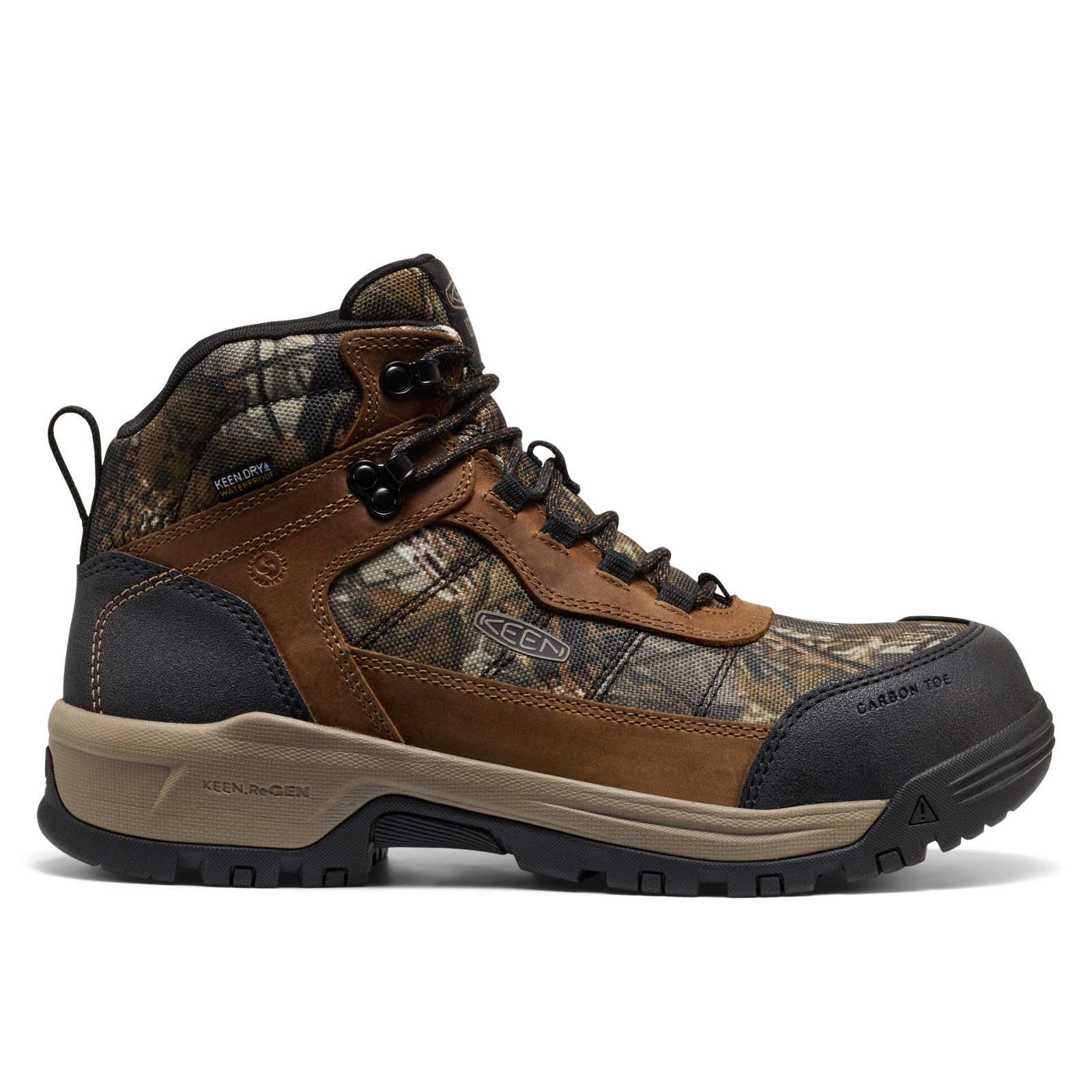 KEEN Utility Mens Skokie Hiker Style Mid Height Composite Toe 90 Degree Waterproof Work Boots product thumbnail 3