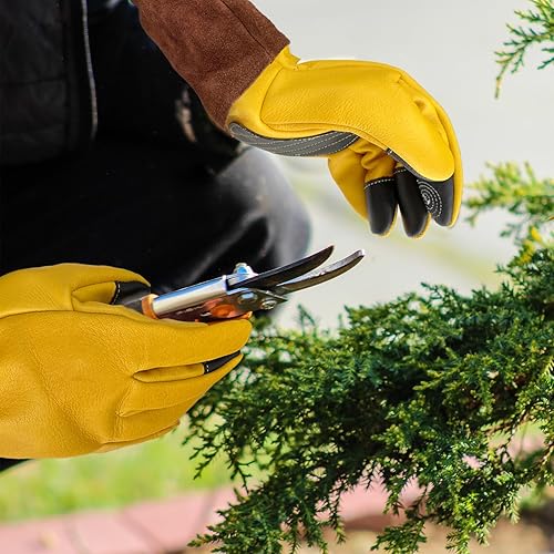 Miniatura 5 de Sutekus Guantes de jardinería para mujereshombres, guantes de trabajo de jardín de manga larga, guantes de jardín para poda de rosas, a prueba de